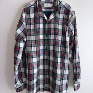 Sal & Pimenta Boy’s Size 10 Christmas Winter Holiday Plaid Collared Button Down